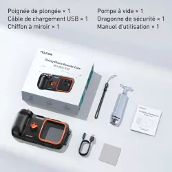 Caisson Étanche 20 Mètres TELESIN P4 pour Smartphone de 5,4 à 6,9''