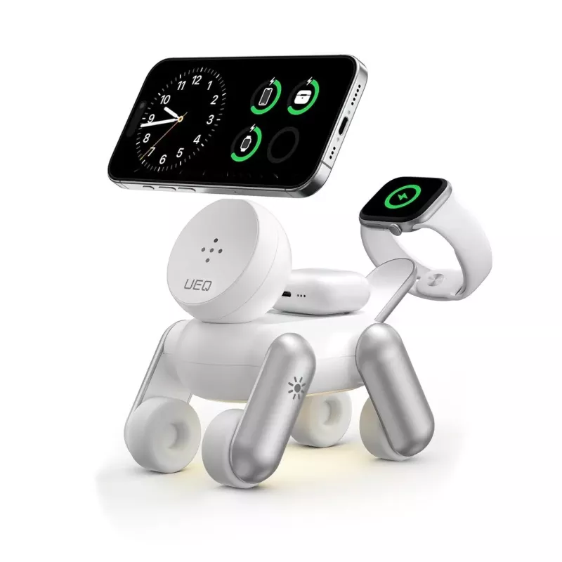 Chargeur Induction 3-en-1 UEQ MagDog avec Veilleuse LED