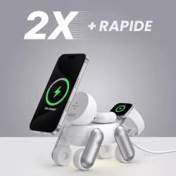 Chargeur Induction 3-en-1 UEQ MagDog avec Veilleuse LED