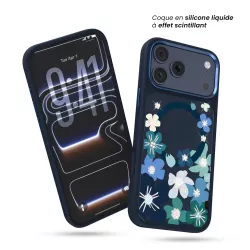 iPhone 17 Pro Max | Coque MagSafe MUTURAL Floral Story Scintillant