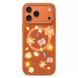 iPhone 17 Pro | Coque MagSafe MUTURAL Floral Story Effet Scintillant
