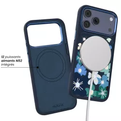iPhone 17 Pro | Coque MagSafe MUTURAL Floral Story Effet Scintillant