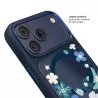 iPhone 17 Pro | Coque MagSafe MUTURAL Floral Story Effet Scintillant