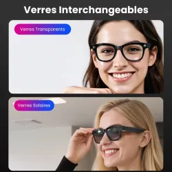 Lunettes Connectées YESIDO Smart IA avec Caméra HD 8MP