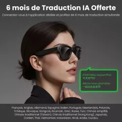 Lunettes Connectées YESIDO Smart IA avec Caméra HD 8MP