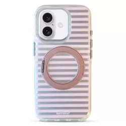iPhone 17 | Coque MagSafe BAFFKKAF Rayures Poudrées