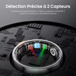 Bague Connectée YESIDO IO33 | Suivi Santé 24h, SpO₂ & Sport