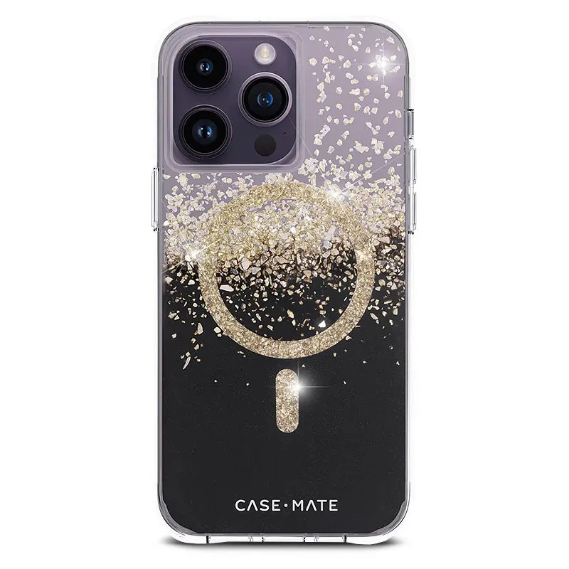 iPhone 14 Pro | Coque Paillettes CASE MATE Karat Onyx MagSafe