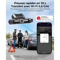 Caméra Dashcam AZDOME M660 4CH 2K GPS