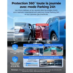 Caméra Dashcam AZDOME M660 4CH 2K GPS