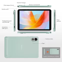 Tablette 4G BLACKVIEW Zeno 1 - Écran 8'' HD+ | 6+256 Go