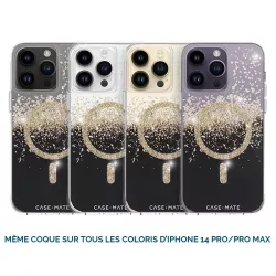 iPhone 14 Pro | Coque Paillettes CASE MATE Karat Onyx MagSafe