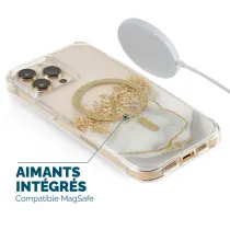 iPhone 14 Pro | Coque Paillettes CASE MATE Karat Marble MagSafe