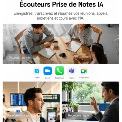 Écouteurs VIAIM Recdot 2 avec Enregistrement & Traduction AI