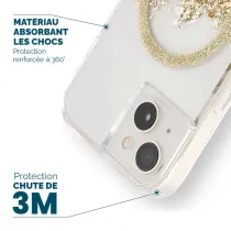 iPhone 14 | Coque Paillettes CASE MATE Karat Marble MagSafe