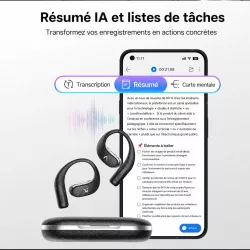 Écouteurs VIAIM OpenNote IA à Oreille Ouverte