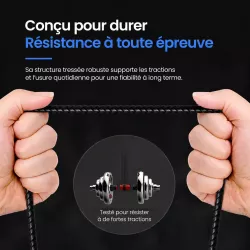 Câble BLAVEC Raptor USB-A vers USB-C 3 m – Nylon tressé 2A
