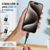 Câble BLAVEC Raptor USB-A vers USB-C 3 m – Nylon tressé 2A