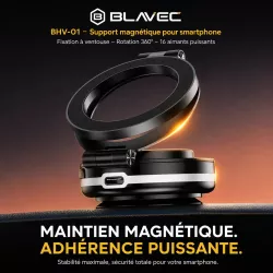 Support Voiture MagSafe BLAVEC BHV-01 à Ventouse Électrique