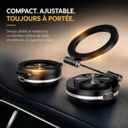 Support Voiture MagSafe BLAVEC BHV-01 à Ventouse Électrique