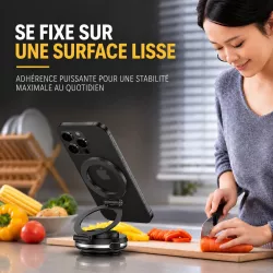 Support Voiture MagSafe BLAVEC BHV-01 à Ventouse Électrique