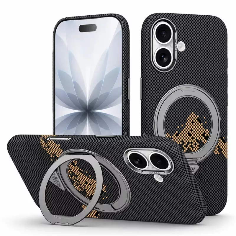 iPhone 17 | Coque MagSafe SULADA Pixel Grid Holder