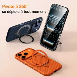 iPhone 17 Pro | Coque MagSafe SULADA Kevlar Grid Holder