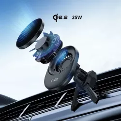 Chargeur MagSafe de Voiture TECH-PROTECT V21 Qi2.2 25W