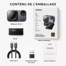 Webcam UGREEN FineCam Pro 4K avec IA