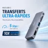 Hub USB-C ANKER PowerExpand Direct 6-en-1 60W PD