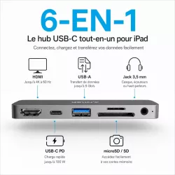 Hub USB-C ANKER PowerExpand Direct 6-en-1 60W PD