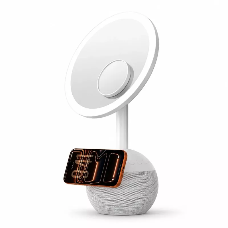 Miroir LED 4-en-1 ZGA WX09 | Enceinte & Chargeur Sans Fil