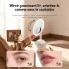 Miroir LED 4-en-1 ZGA WX09 | Enceinte & Chargeur Sans Fil