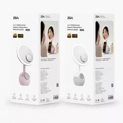 Miroir LED 4-en-1 ZGA WX09 | Enceinte & Chargeur Sans Fil