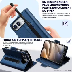 iPhone Duo | Étui Portefeuille LC.IMEIKE L1 avec Porte-Stylet