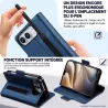 iPhone Duo | Étui Portefeuille LC.IMEIKE L1 avec Porte-Stylet