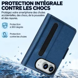 iPhone Duo | Étui Portefeuille LC.IMEIKE L1 avec Porte-Stylet