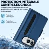 iPhone Duo | Étui Portefeuille LC.IMEIKE L1 avec Porte-Stylet