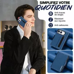 iPhone Duo | Étui Portefeuille LC.IMEIKE L1 avec Porte-Stylet