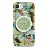 iPhone 16e / 17e - Coque GUESS IML Glitter Flowers Triangle