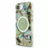 iPhone 16e / 17e - Coque GUESS IML Glitter Flowers Triangle