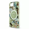 iPhone 16e / 17e - Coque GUESS IML Glitter Flowers Triangle
