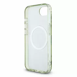 iPhone 16e / 17e - Coque GUESS IML Glitter Flowers Triangle