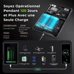 Tablette 4G HOTWAV R9 Pro 11" FHD+ 20Go 256Go – 20080mAh