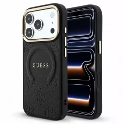 iPhone 18/17 Pro | Coque MagSafe GUESS Saffiano Peony
