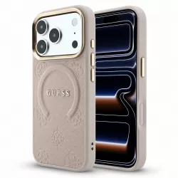 iPhone 18/17 Pro | Coque MagSafe GUESS Saffiano Peony