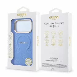iPhone 18/17 Pro | Coque MagSafe GUESS Saffiano Peony
