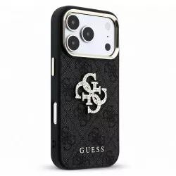 iPhone 18/17 Pro | Coque GUESS Monogramme & Logo Strass