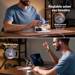 Station Induction MagSafe UGREEN Qi2 15W CD278
