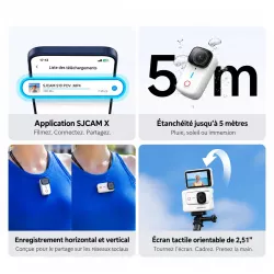Caméra Sportive 4K SJCAM S10 avec Écran Tactile 2,51"